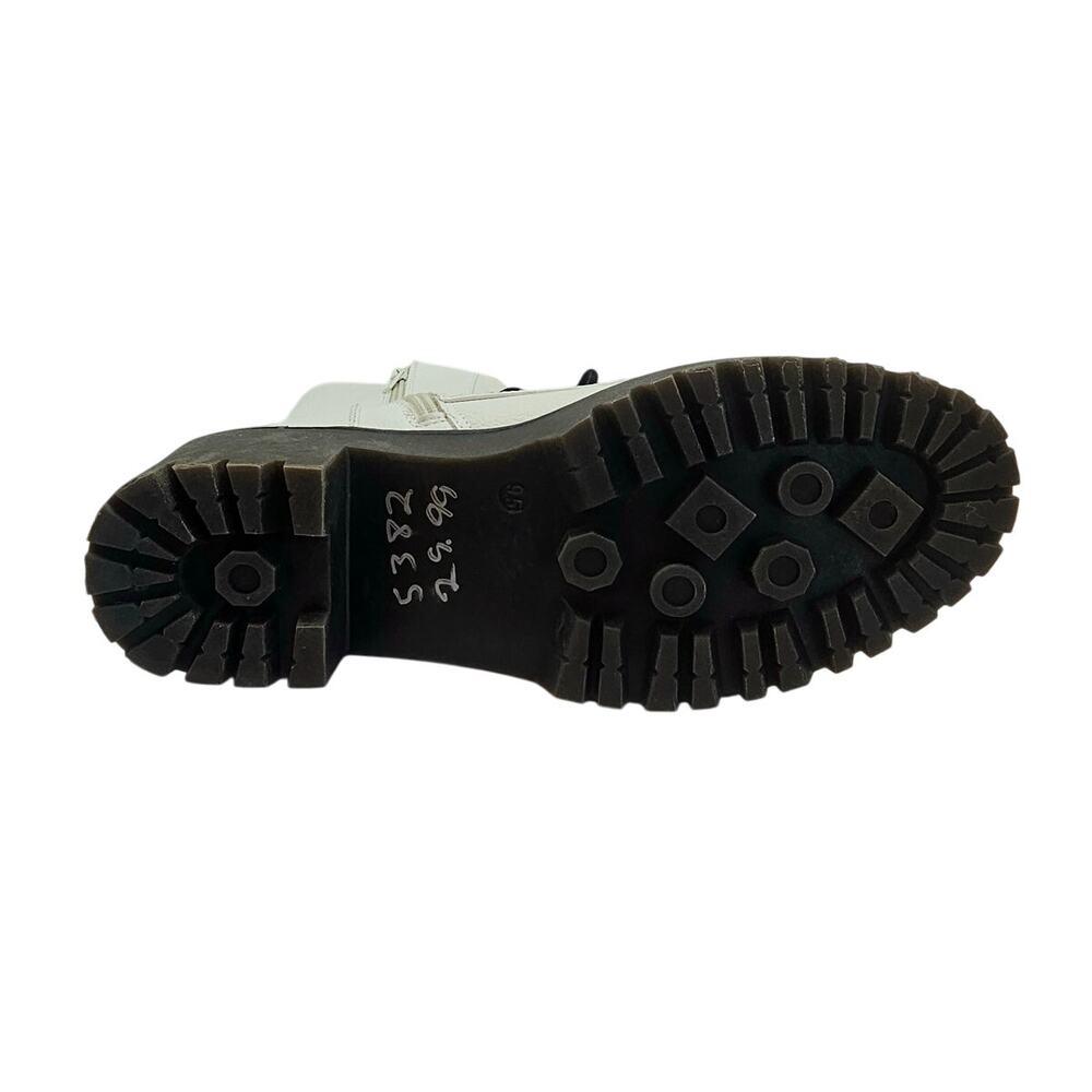 Unionbay White Rumble Combat Boots with Black Laces - Picture 8 of 8